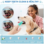 Soft silicone bristles of Ldiidii dog toothbrush