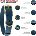 Durable ballistic polymer weave texture of Tuff Pupper collar