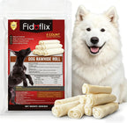 Imported authentic premium dog chews showing product dimensions