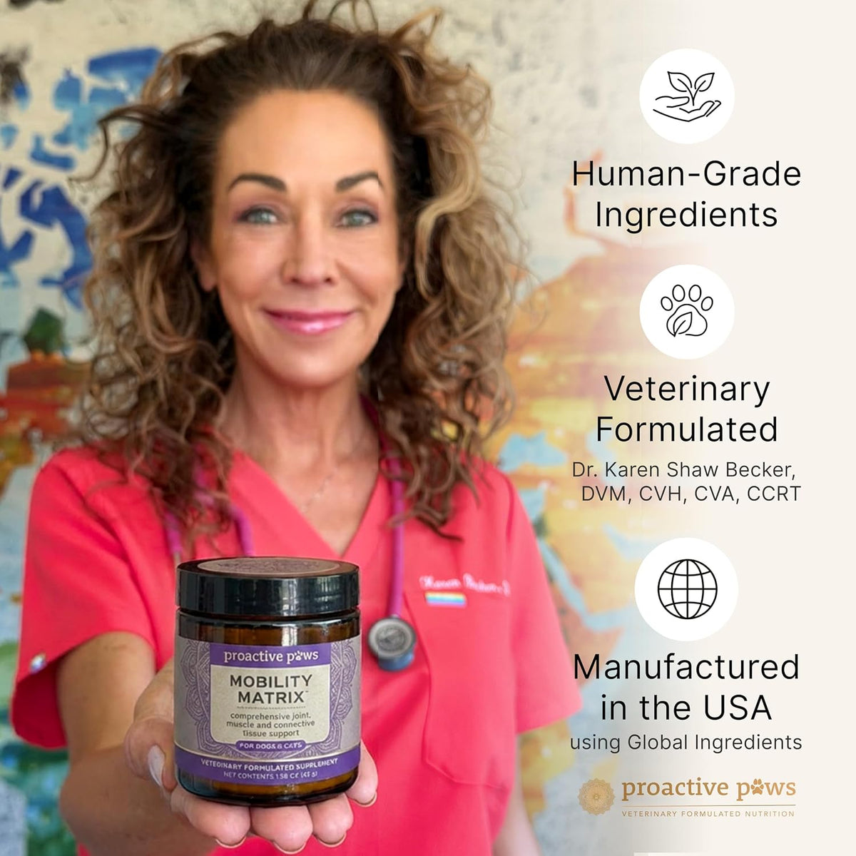 Proactive Paws Mobility Matrix veterinary formula branding