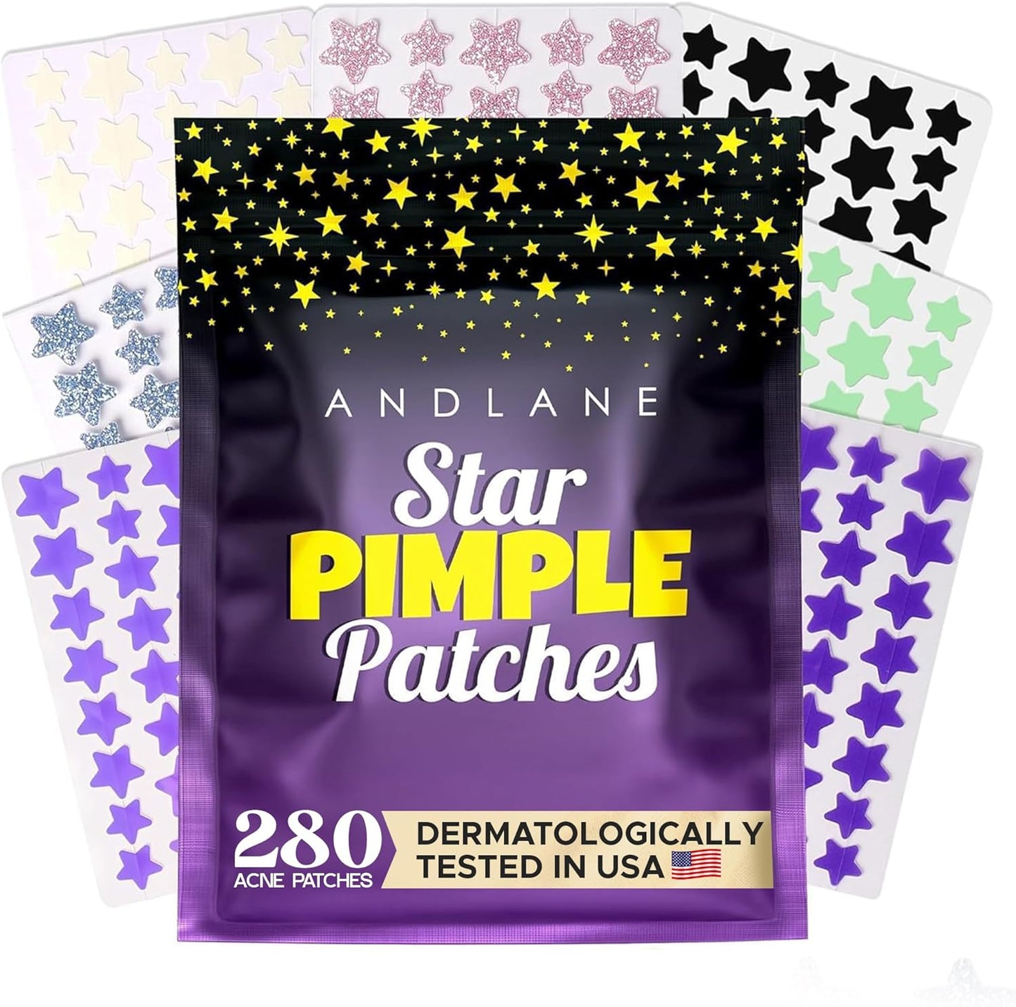 Andlane Star Pimple Patches front packaging view for cute acne care