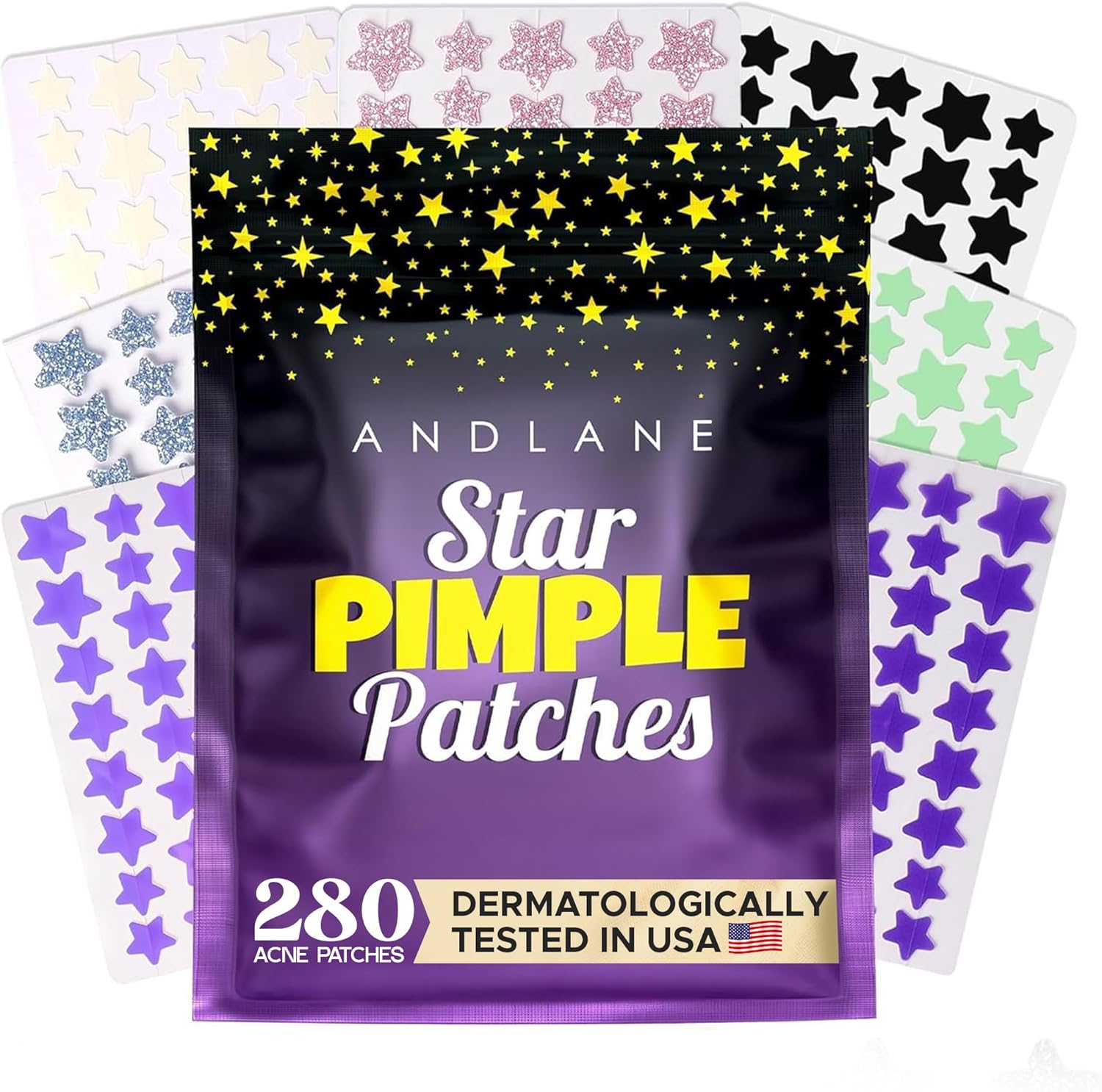 Andlane Star Pimple Patches front packaging view for cute acne care