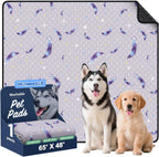 WanpeeGoo Washable Pee Pads for Dogs, 2Pack Reusable Puppy Pads, Super Absorbent & Leakproof Dog Pads, Anti-Slip Dog Pee Pads for Puppy Training & Incontinence, Feather Pattern 36"x41" - Image 11