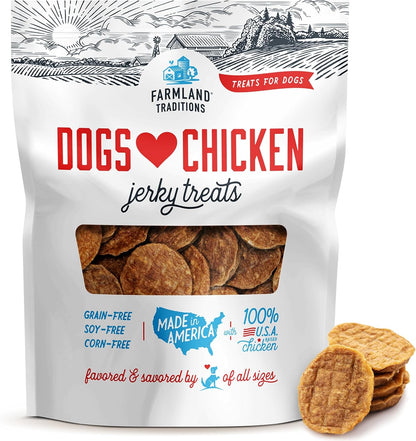 Farmland Traditions Filler Free Dogs Love Chicken Premium Jerky Treats for Dogs, 3 lb. Bag - Image 11