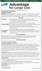Advantage monthly flea drops 2 treatments pack showing active ingredient details