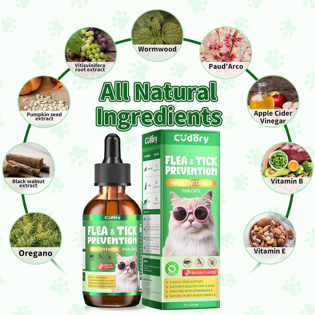 USA imported natural cat multivitamin formula for skin and coat