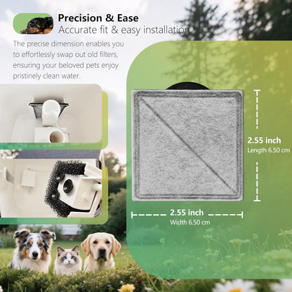 Toggath pet fountain carbon filters pack of 6