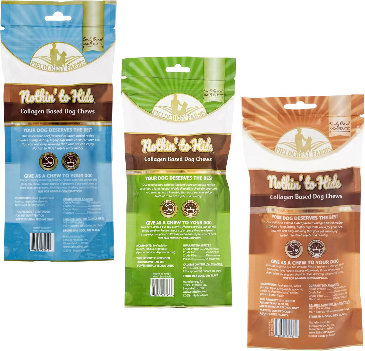 USA imported safe rawhide alternative rolls for small and medium dogs