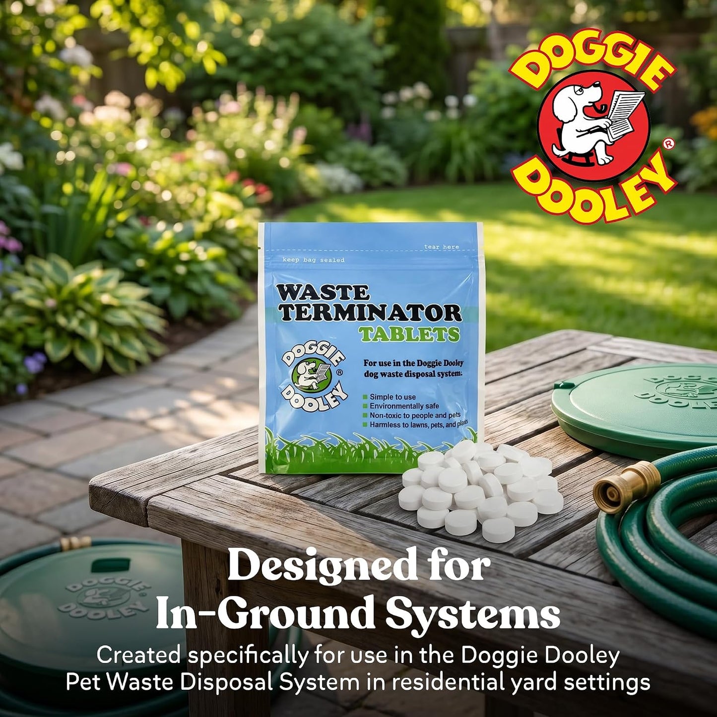 Doggie Dooley authentic USA imported pet waste terminator pack