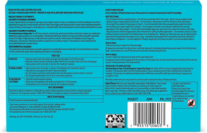 Amazon Basics Preventative Flea, Tick & Mosquito Topical Treatment for X-Large Dogs (Over 55 pounds), Kills Fleas, Long-Lasting, 6 Count, Packaging May Vary - Image 9