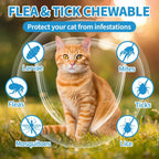 ColEaze natural cat chewable supplement bottle showing chicken flavor label