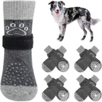 SCENEREAL Dog Socks to Prevent Licking Paws for Hot/Cold Pavement Anti Slip, Dog Shoes for Hardwood Floors, Dog Boots & Paw Protectors with Grippers for Small Medium Large Senior Dogs - Image 11
