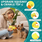 Voxget interactive crinkle duck toy for dental health
