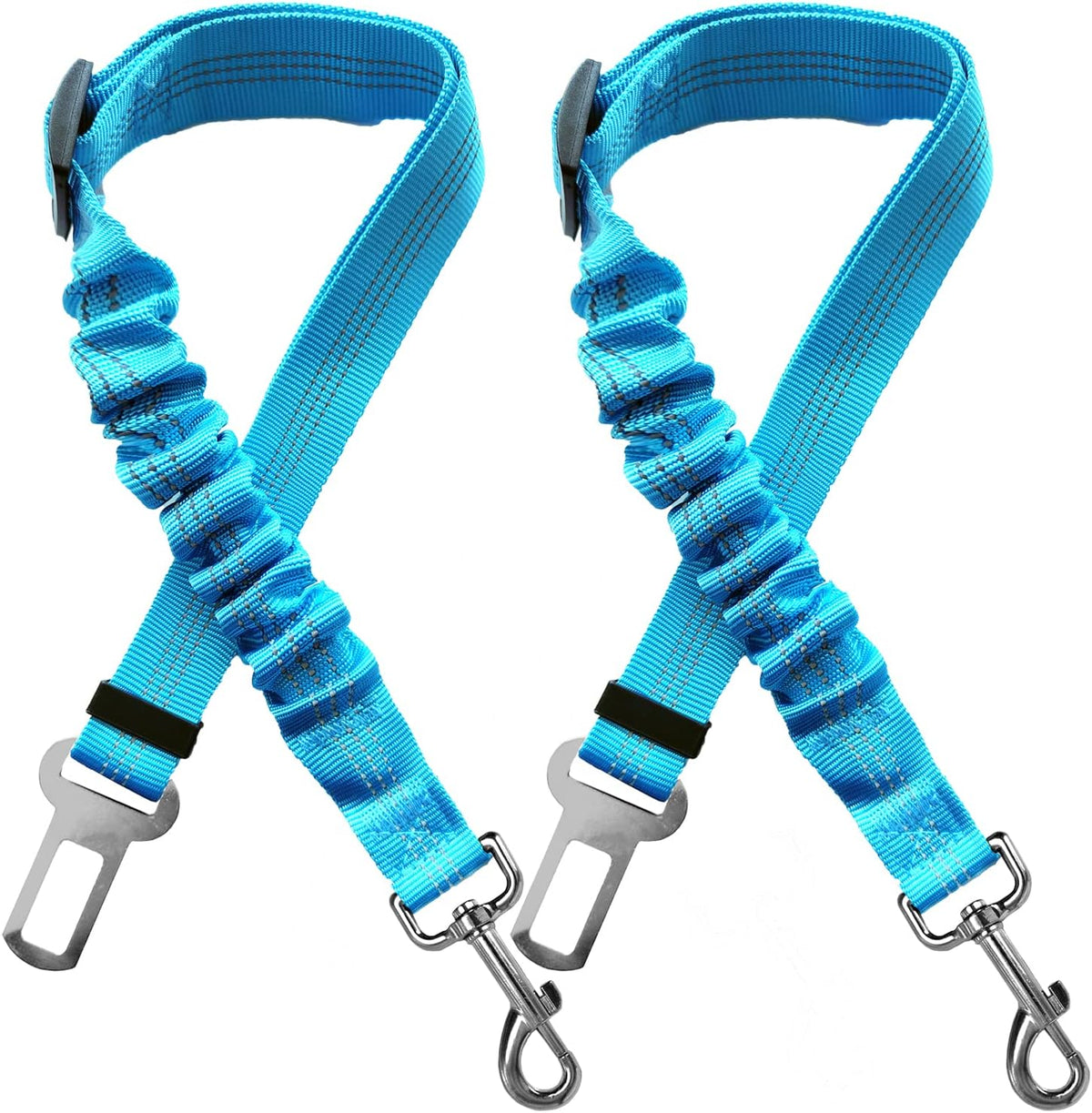 2 Dog Seatbelt Seat Belt Car Harness Leash Travel Accessories Bungee Anti Shock Pet Cat Adjustable Lead Clip Safety Seats Belts Black - Image 15