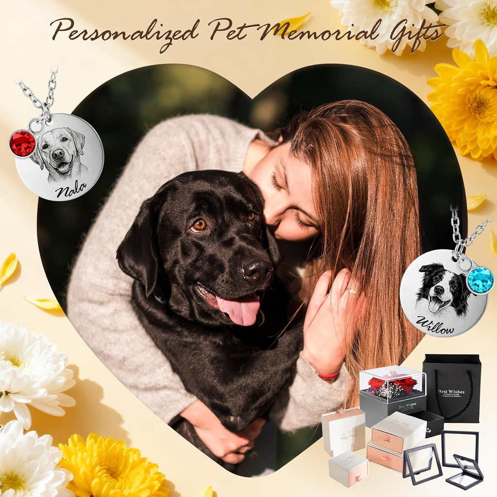 CDBUY authentic USA imported custom pet necklace packaging lifestyle view