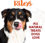 Graphic showing dental and joint health benefits of Rileys chews