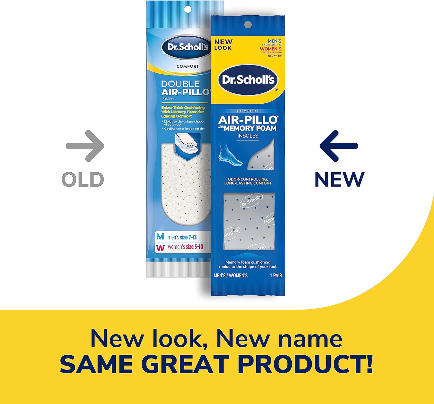 Dr. Scholl's Comfort Air-Pillo Insoles, 1 Pair, Size: 7-13 (Men), 5-10 (Women) - Image 2