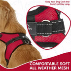 Copatchy dog vest harness back handle detail