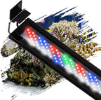 Led Aquarium Light, Full Spectrum Fish Tank Lights, 55/75 Gallon Freshwater Fishtank Hood Lighting for Grow Fish, Plants, Adjustable from 48 to 54 Inch - Image 10