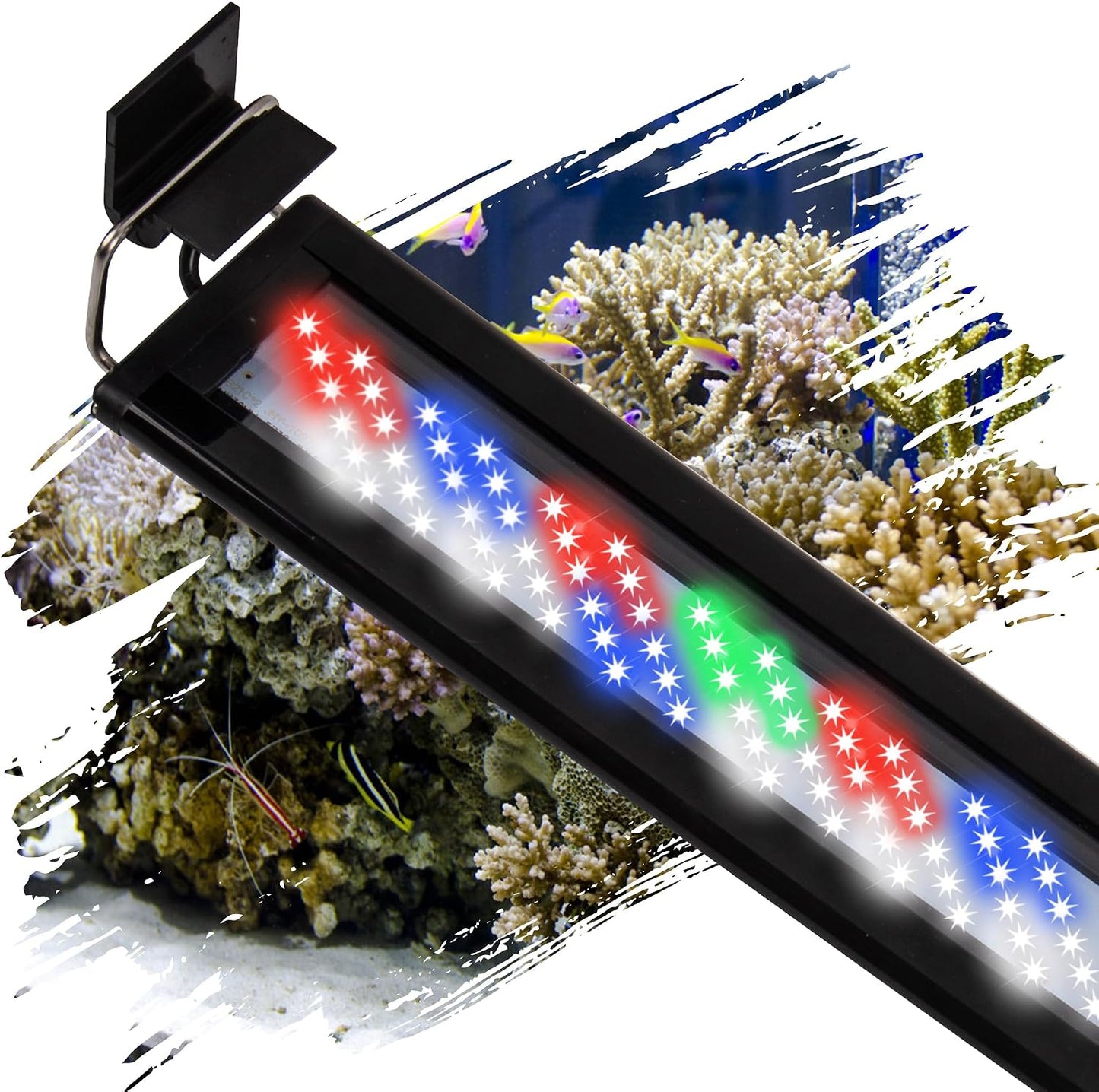 Led Aquarium Light, Full Spectrum Fish Tank Lights, 55/75 Gallon Freshwater Fishtank Hood Lighting for Grow Fish, Plants, Adjustable from 48 to 54 Inch - Image 10