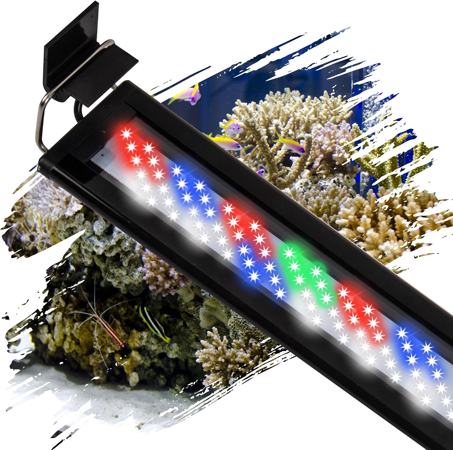 Led Aquarium Light, Full Spectrum Fish Tank Lights, 55/75 Gallon Freshwater Fishtank Hood Lighting for Grow Fish, Plants, Adjustable from 48 to 54 Inch - Image 10