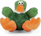 goDog Checkers Fat Rooster Squeaky Plush Dog Toy, Chew Guard Technology - White, Large - Image 13