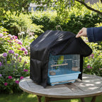 Marsrut parrot cage cover installed on cage