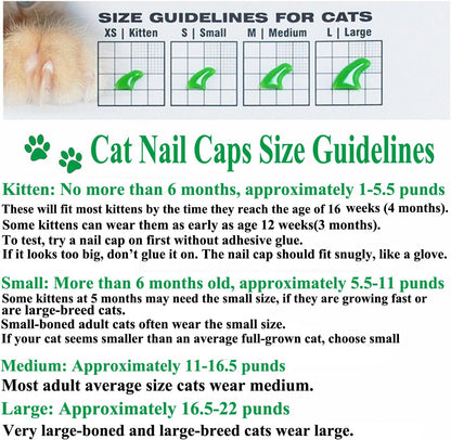 Close up view of extra small size cat nail caps protecting furniture from scratches