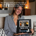 MYPAWLETS passing away gift frame showcasing the included pet loss poem card