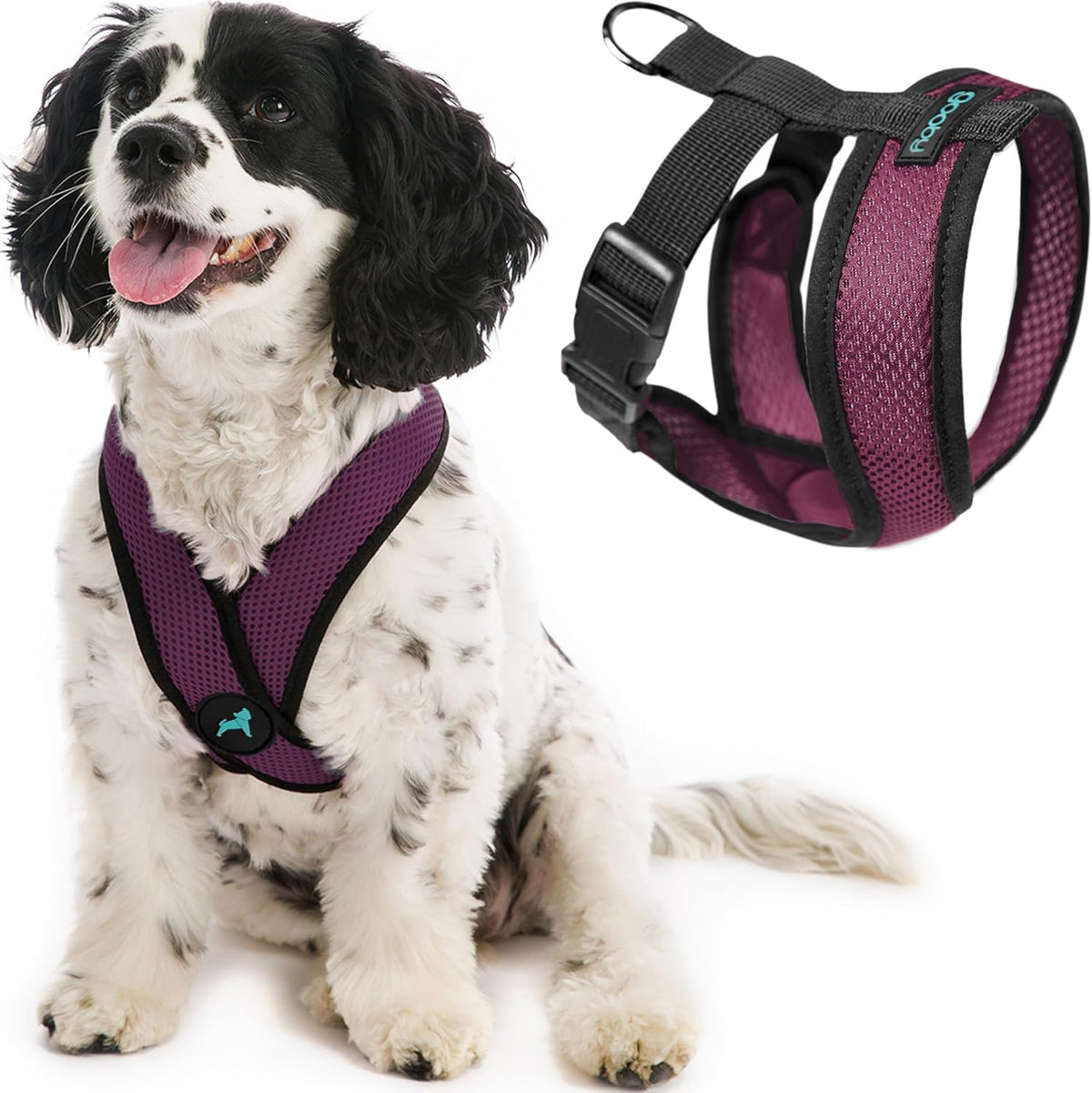 Gooby Comfort X Head in Harness - Pink, Small Harness Patented Choke-Free X Frame - Perfect on The Go Harness for Medium Dogs No Pull or Small Dogs for Indoor and Outdoor Use - Image 15