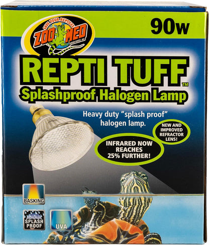 Zoo Med Turtle Tuff premium halogen basking light side view profile