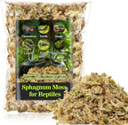Sukh Sphagnum Moss for Reptiles - Terrarium Reptiles Moss Green Dried Peat Moss Habitat Bedding Moss for Snakes Turtle Frog Gecko and Other Reptiles Substrate (5, Ounces) - Image 9