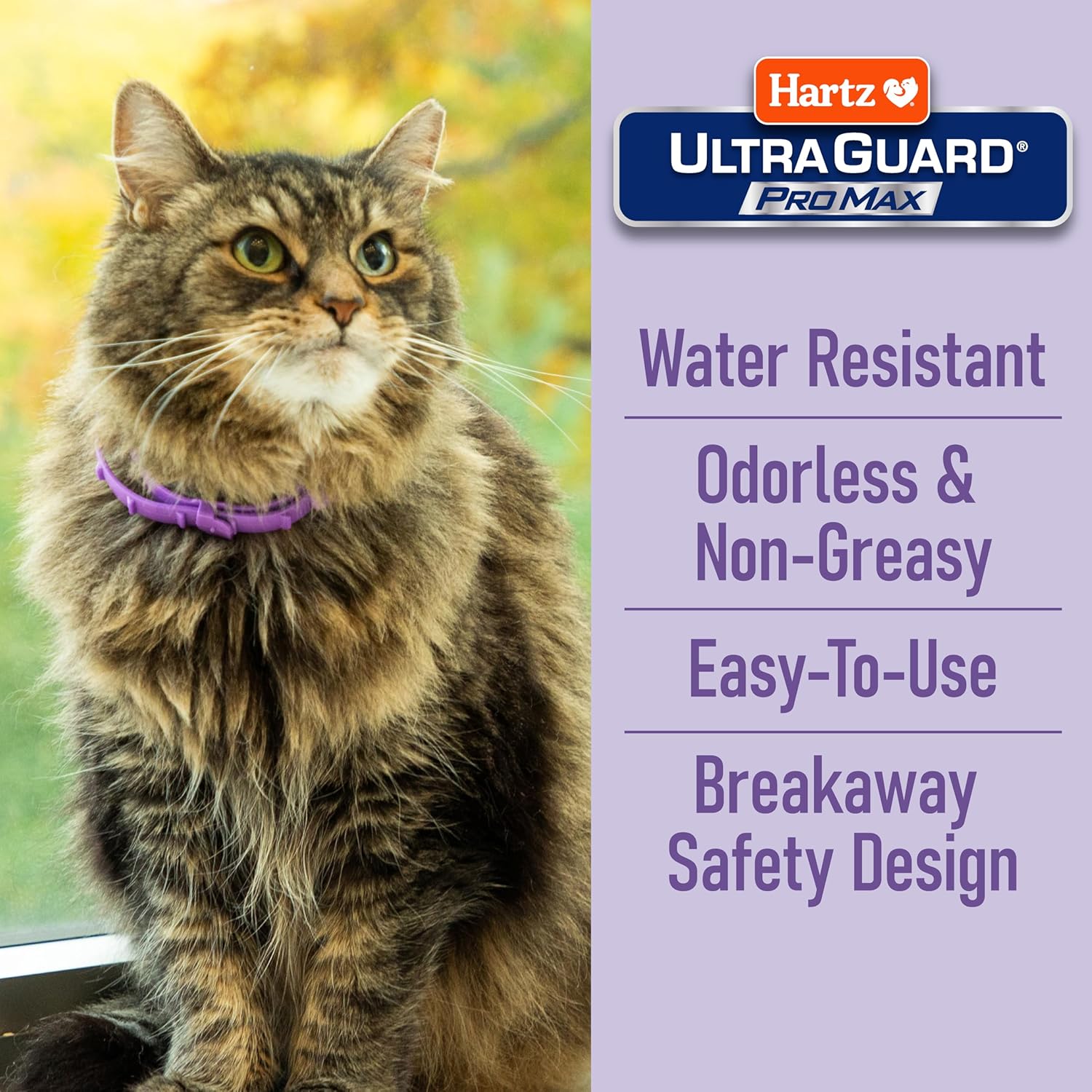 Back of Hartz UltraGuard ProMax packaging with safety instructions