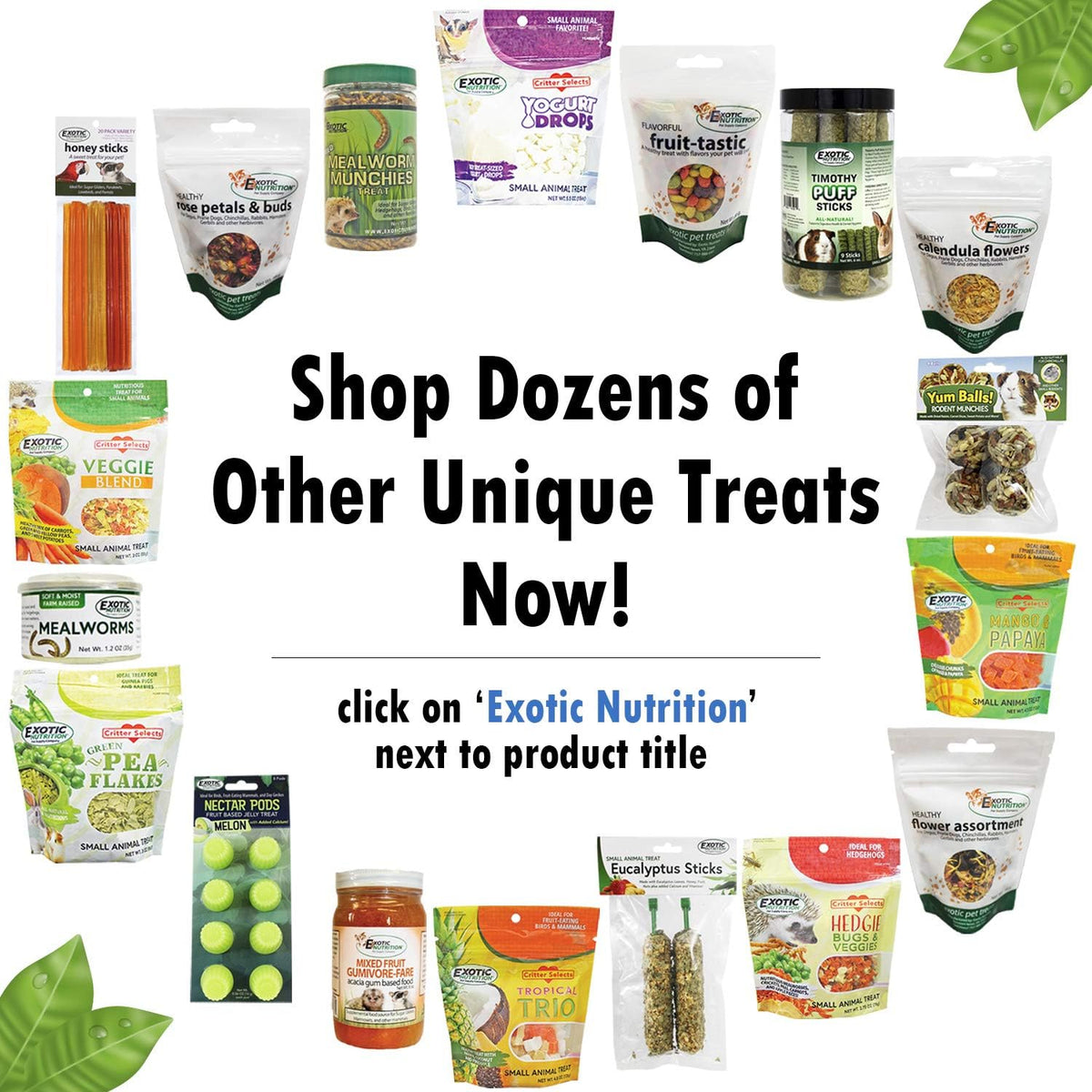 Exotic Nutrition Nectar Pods imported USA product packaging