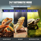 Durable aluminum alloy housing of EnchOrch 18-inch reptile hood light