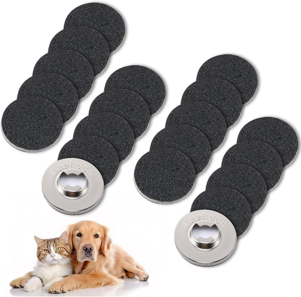 Feekoon pet nail grooming sanding discs front view of twenty piece set