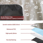 Laozz dog crate pad showing 4-layer waterproof material