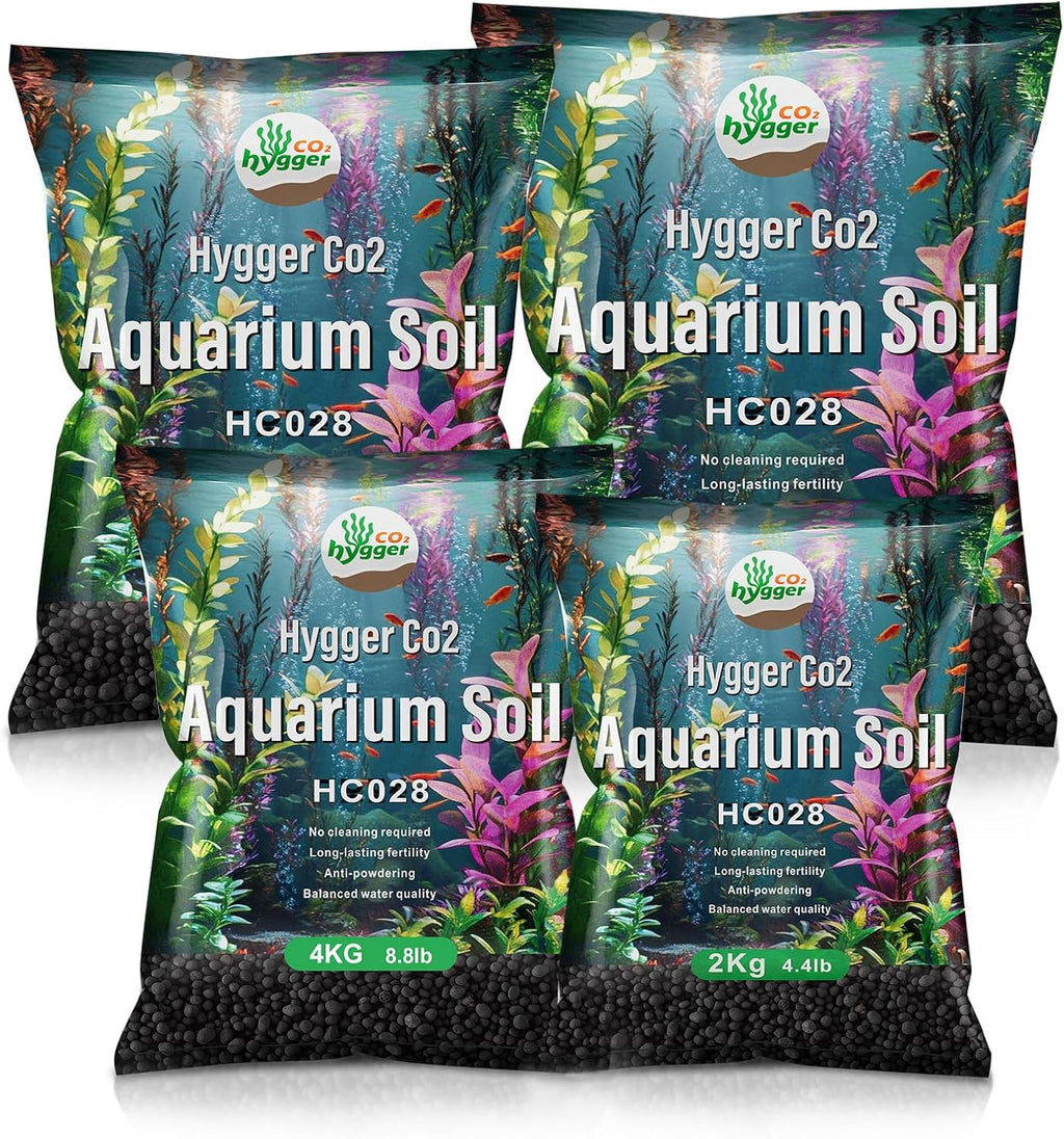 Hygger CO2 Upgraded Aquarium Soil 8.8 pound bag front view