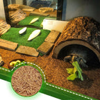 Demonstration of cutting PINVNBY coconut fiber mat with scissors