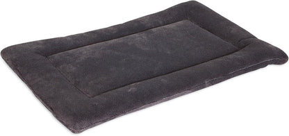 Petmate gray travel kennel mat providing warmth for small puppies