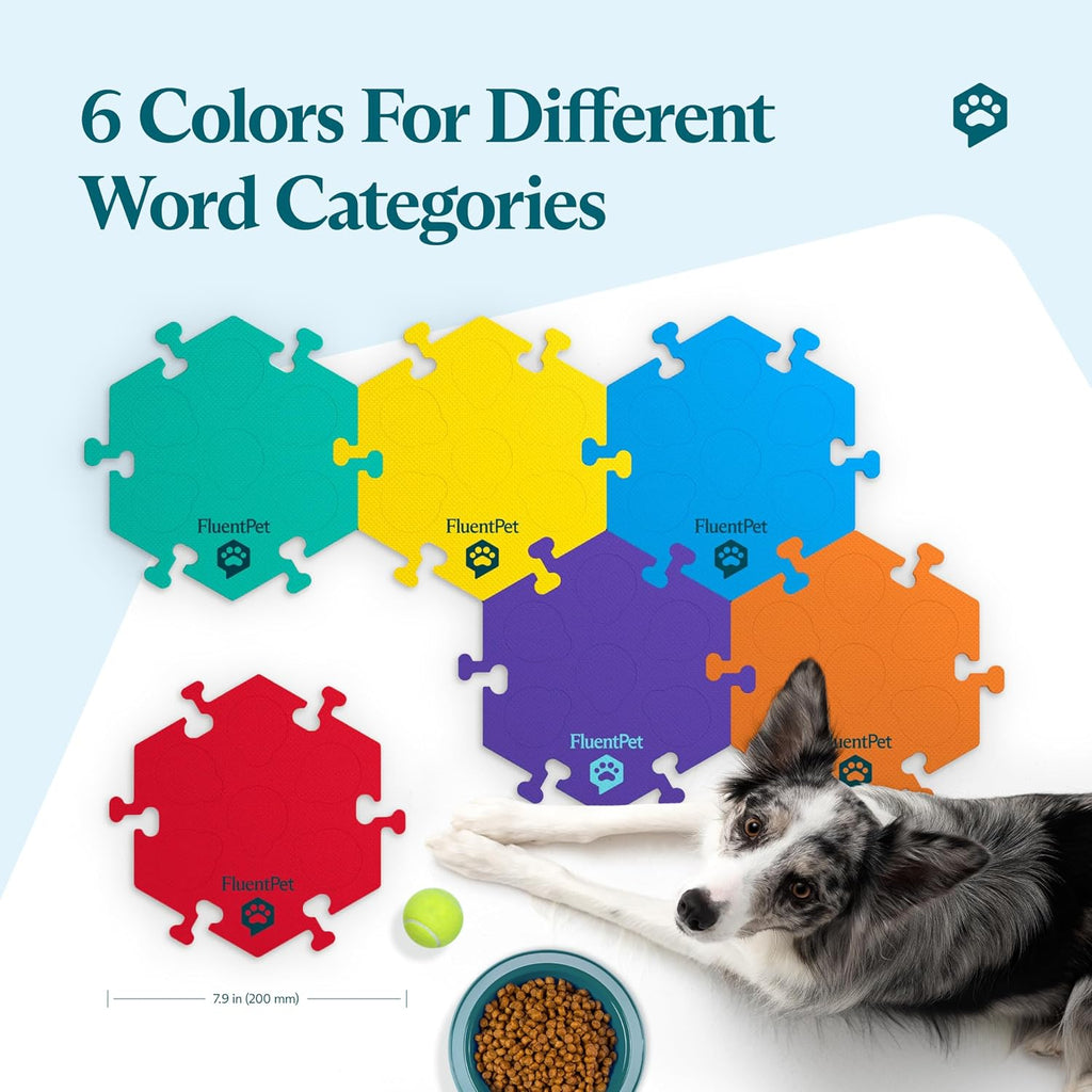 FluentPet compact red mat displaying puzzle connectors for pet training