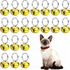 Cat Bells, Small Pets Cross Copper Bells Collars Charm with Key Rings Loud Crisp Sound Anti-Lost - Image 10