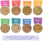 Assorted 2.8 ounce pouches displayed together on a flat surface