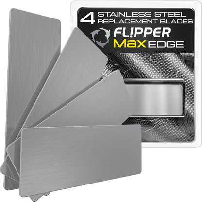 Authentic USA imported aquarium scraper blades four pack assembly.
