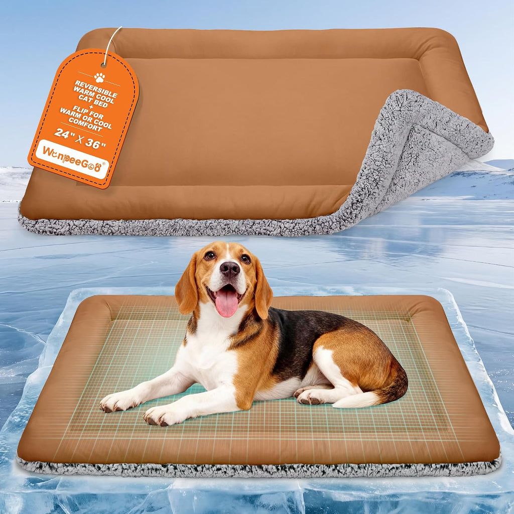 Cat Cooling Mat, Self Warming Cat Bed, Reversible Warm & Cooling Cat Bed, Winter Warm Cat Pad & Summer Cooling Cat Mat for Kittens & Small Dogs, Perfect for Crates, Beds & Sofas, Gray, 18" x 24" - Image 11
