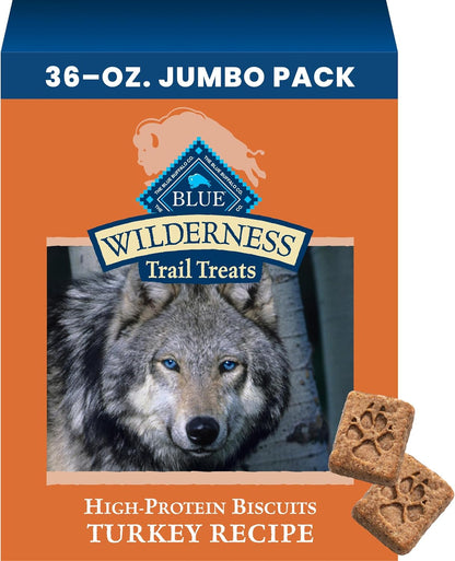Blue Buffalo Wilderness Trail Treats Salmon Crunchy Dog Biscuits, Grain-Free & High-Protein, Bite-Sized Training Treats Made with Real Salmon & Natural Ingredients, 24-oz Bag - Image 11
