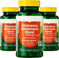 Spring Valley Echinacea Goldenseal Blend three pack front view immune supplement