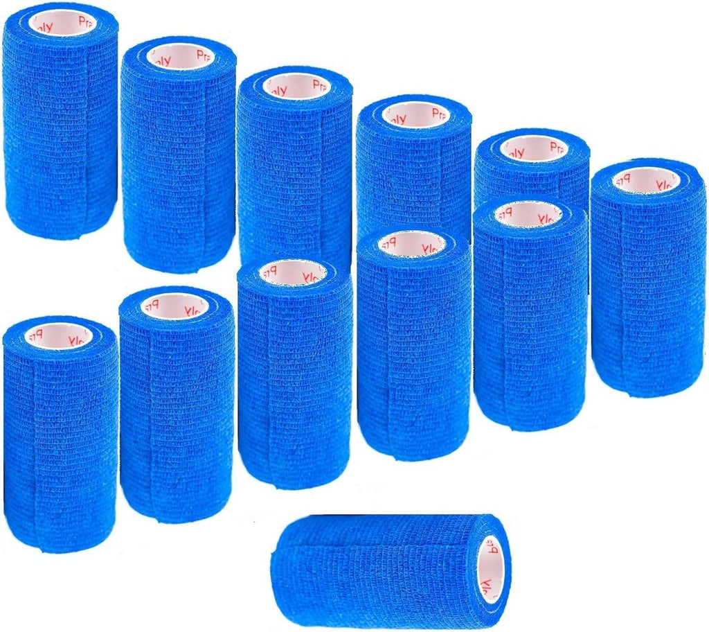 Vet Wrap Tape (Teal) (2 Pack) (3 Inch x 15 feet) Self Adhesive Adherent Adhering Cohesive Flex Self Stick Bandage Grip Roll Dog Cat Pet Horse - Image 9