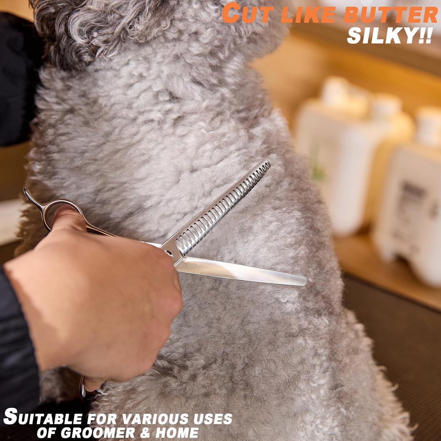 Fengliren professional pet grooming kit with steel comb and blade maintenance oil pen.