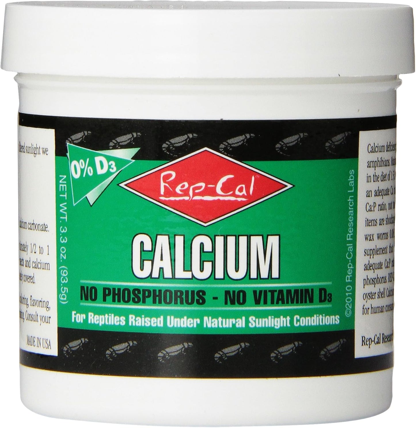 Rep-Cal Phosphorous-Free Calcium Powder bottle front view